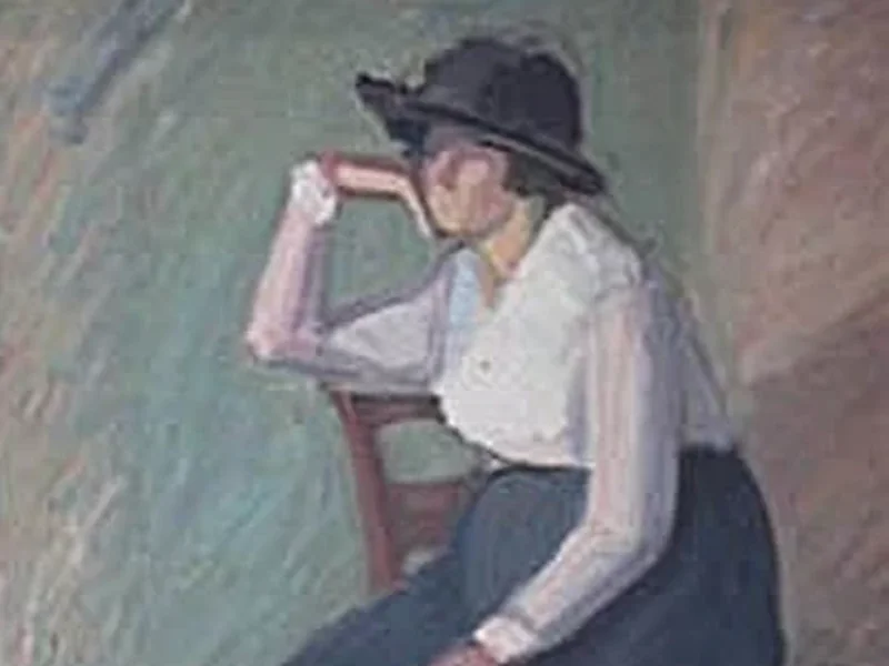 1865-Ludvig Schwensen - Modella seduta